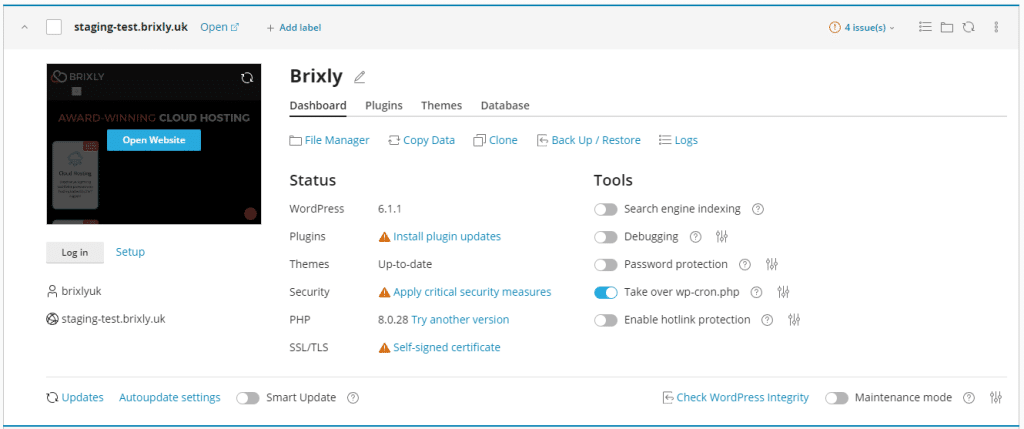 WordPress Staging